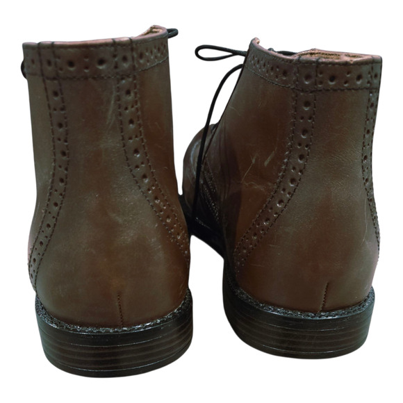 Nunn Bush Men's Leather Brown Ankle Boots Size 11 - Picture 3 of 6